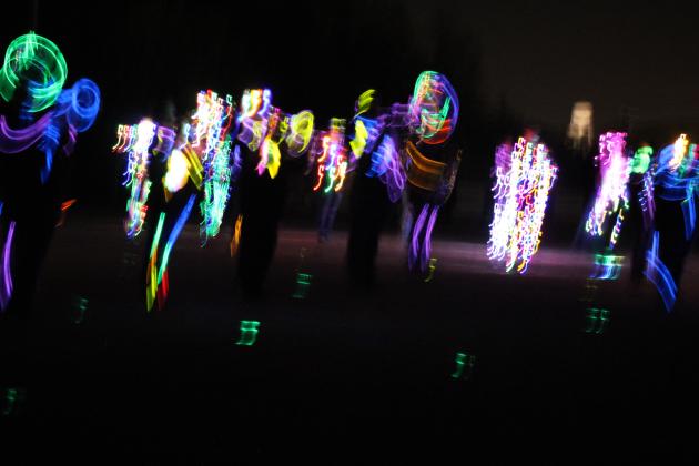 Savage Pride Marching Band Light Show