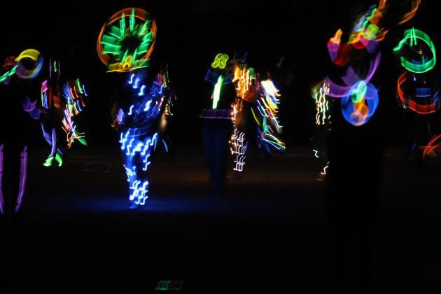 Savage Pride Marching Band Light Show