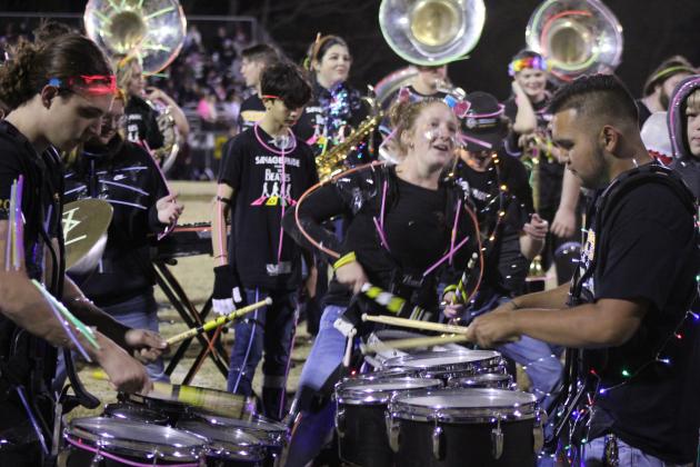 Savage Pride Marching Band Light Show