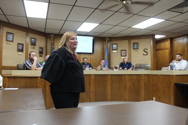 Michelle Wallace speaks about Senior Conference.