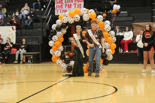 Maud's Cadence Main and Brayden Borelis were crowned Homecoming Queen and King, respectively, during halftime of the boys game on Jan. 26. Princess Janlee Impson and Prince Bowdie Brooks were also crowned that evening. Countywide &amp; Sun/Natasha Dunagan