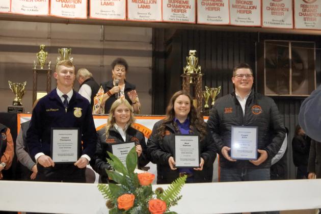 The PCJLS 2024 Scholarship award winners are pictured from left: Conner Thompson, Berklee Gossen, Maci Flowers, and Cooper Kline. The March 28 edition will have all the results as well as many more photos. Countywide &amp; Sun/Suzie Campbell