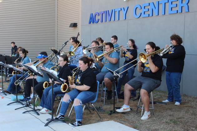 The Bethel Jazz Band performs during the Eighth Annual Bethel Band Boosters Car Show Fundraiser on April 13.  Countywide &amp; Sun/Natasha Dunagan