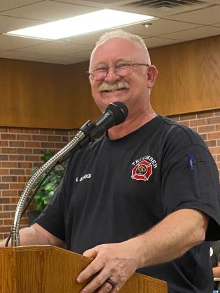 Tecumseh Fire Chief Rhett Banks
