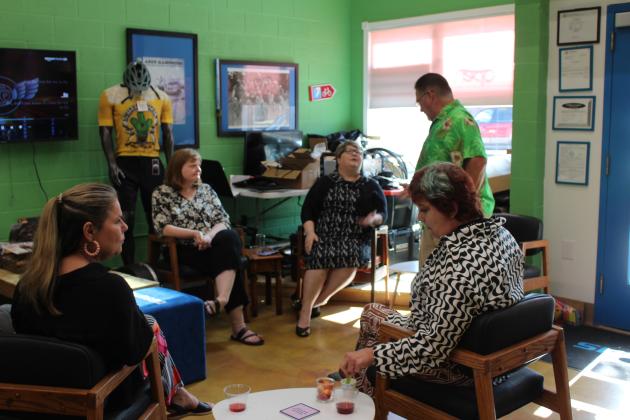 A reception was held at SpOKeLAHOMA for Mary Carter on May 3.