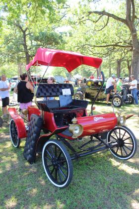 This 1903 Oldsmobile, owned by Turner Lehman, took "Most Unusual" at the 37th Annual Knights Auto Club Car Show, June 22, at Briscoe Boy Scout/Rotary Park. Countywide &amp; Sun/Natasha Dunagan