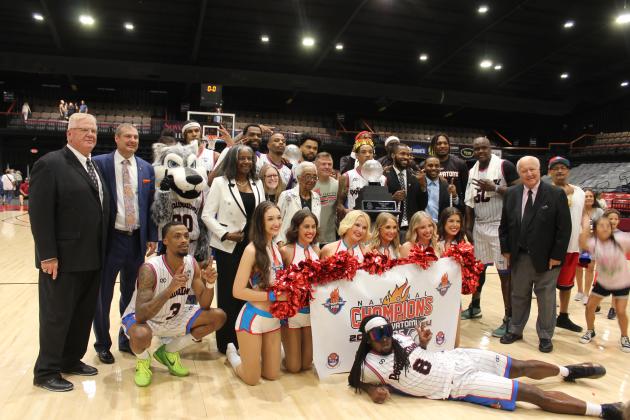 The Potawatomi Fire won The Basketball League National Championship on June 23 for the second year in a row, as well as being undefeated for the entire season. Team members are shown with the Fire Dance Team, Fire General Manager David Qualls, Head Coach Mark Dannhoff, TBL CEO Evelyn Magley, Magley's mother Lillie Mae Greer, Assistant Coach Emmanuel Toney, Basketball Operations Coordinator Rashard Stringfield, and CPN Chairman John "Rocky" Barrett. Countywide &amp; Sun/Natasha Dunagan