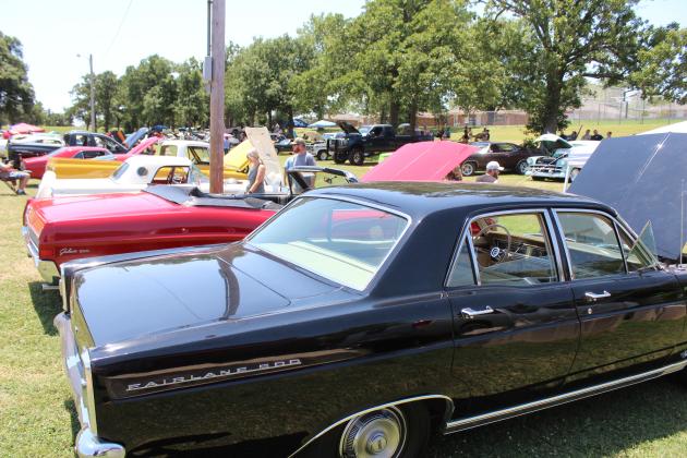 The McLoud Blackberry Festival featured a car show at the McLoud Veterans Memorial Park with 90 entries, including the 1966 Ford Fairlane 500 in the foreground, owned by Abigail Dawson. Countywide &amp; Sun/Natasha Dunagan