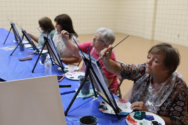 Pinot's Palette Class at Tecumseh Pioneer Library