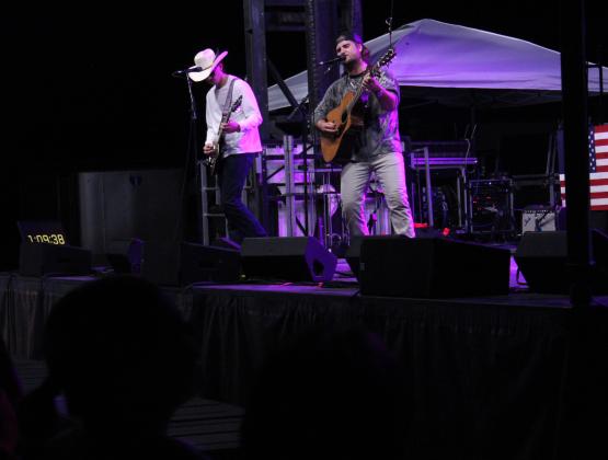 Oklahoma native and red dirt country singer Cam Allen performs with his band during the FireLake Fireflight Balloon Festival on Sat., Aug. 10. Other musical acts at the festival included Levi Platero, Midnight South and Adam Aguilar. Countywide &amp; Sun/Natasha Dunagan