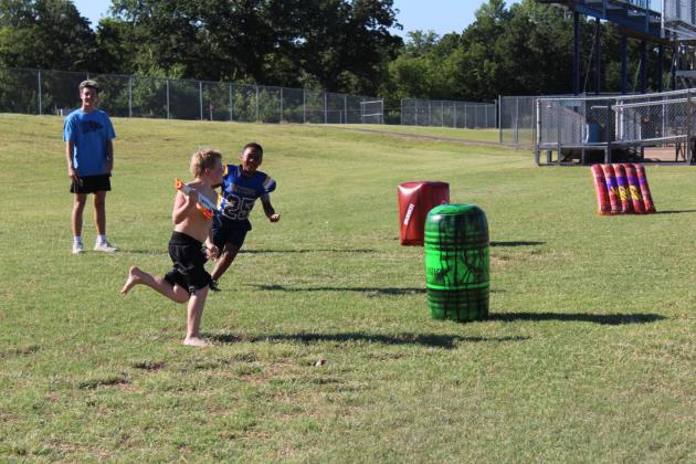 Bethel Wrestling Nerf Obstacle Course