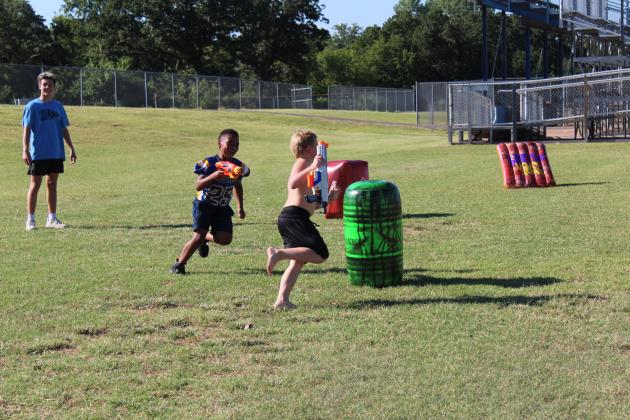 Bethel Wrestling Nerf Obstacle Course