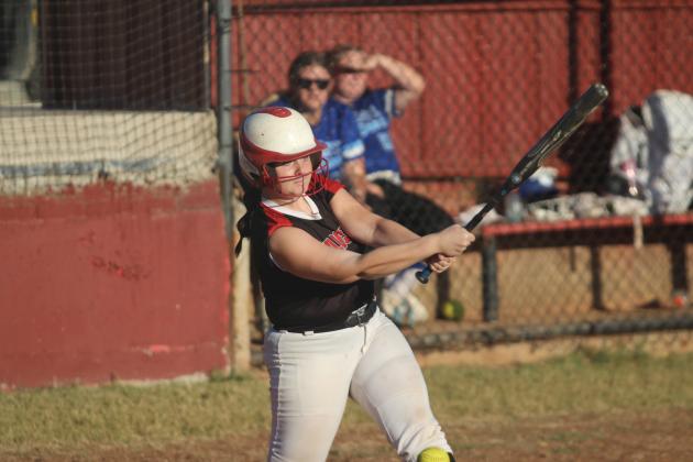 Earlsboro sophomore Rylee Ellis takes her turn at bat during the second inning of the home game against Depew on Sept. 17. The Lady Wildcats lost, 3-9. Countywide &amp; Sun/Natasha Dunagan