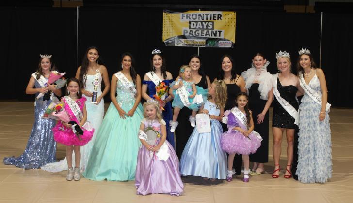 There were 41 contestants in the Frontier Days Pageant, held in the "New Gym" at Tecumseh Middle School on Sept. 22. The oldest category, Miss Frontier Days, will be crowned before the Frontier Days Parade in front of Tecumseh City Hall at 9:30 am on Sat., Sept. 28. (See full caption below.)