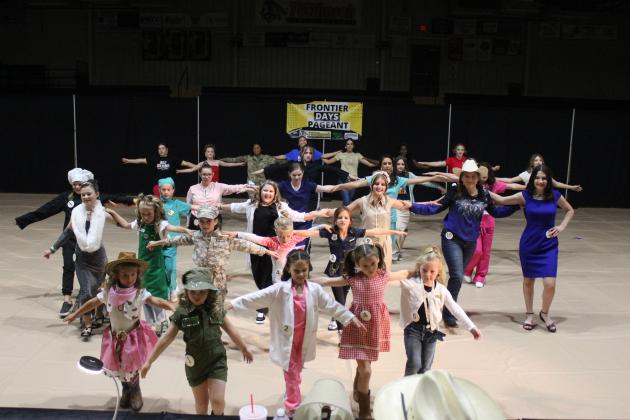 About 29 of the 41 Frontier Days Pageant contestants participate in the dance number on Sept. 22. The theme for the pageant and the dance was "Who I Want to  Be When I Grow Up." Countywide &amp; Sun/Natasha Dunagan