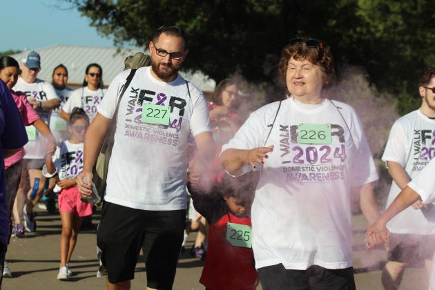 People of all ages participated in the House of Hope Third Annual Color Fun Run, including the winner of the "Oldest Female" Award, Suzanne Smith of Shawnee (#226). Smith said, "It was fun. I was worried, but I made it." The event, which raises awareness of domestic violence, was held on Oct. 5 at the Citizen Potawatomi Nation Festival Grounds. Countywide &amp; Sun/Natasha Dunagan