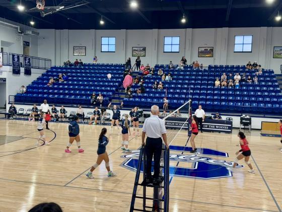 The Shawnee Lady Wolves Volleyball Team hosted their OSSAA Class 5A Regional Volleyball Tournament on Oct. 14 .for the first time since 2016, according to their Facebook post. Shawnee played East Central and won, 3-0 (25-9, 25-9, 25-11). Then, they beat Coweta, 3-2 (25-23, 23-25, 26-28, 25-21, 16-14), to win regionals and move on to the state competition. The Lady Wolves will take on Mount Saint Mary at Moore High School on Oct. 24 at 9:30 am. Photo provided by Amanda Johnson.