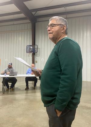 Victor Cope at the TPS Board of Education meeting