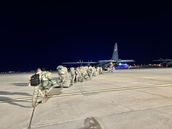 The 745th Military Police Law &amp; Order Detachment ships out.