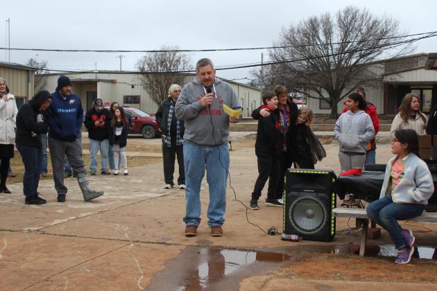 Macomb Schools Superintendent Matt Riggs speaks.