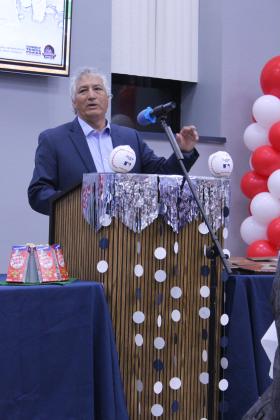 Coach David Rolette speaking.
