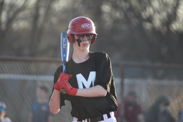 Maud/Macomb Tiger, Connor Hutchens, at bat