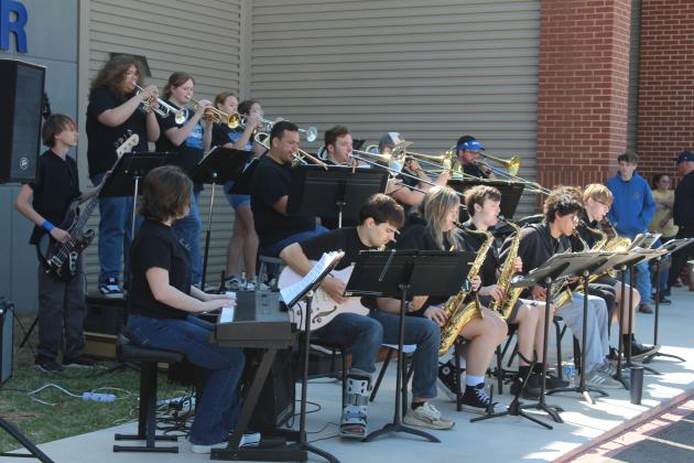 The Bethel High School Jazz Band performs "25 or 6 to 4" by Chicago during the 9th Annual Bethel Band Boosters Car Show on April 12. There were 153 vehicles this year, which was the most ever, according to Band Boosters President Christina Corry. Natasha Dunagan, Countywide &amp; Sun
