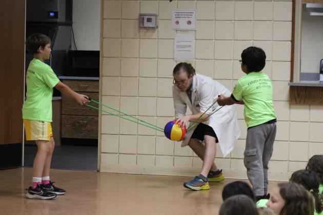 Launching a beach ball