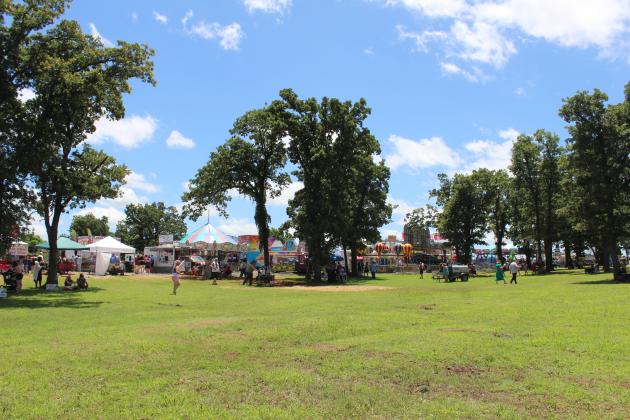 Blackberry Festival vendors and carnival