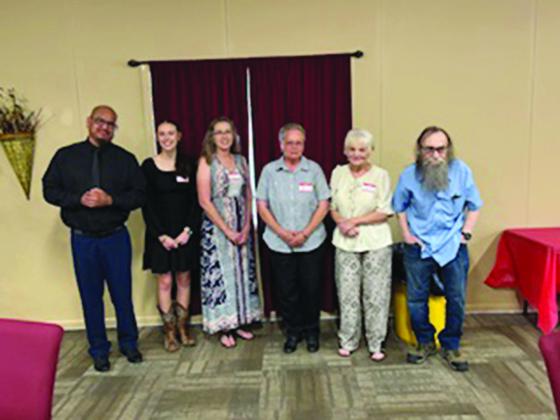 Attending for the first time, Chris McKinney, Natalie Peters, Christi (Jeske) Ford, Peggy (McAfee) Jett, Georgia (Lee) Herron and Jim Edison.