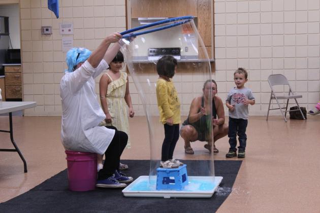 Tecumseh Library Holds Bubble Party