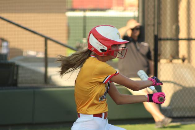 Dale junior Holland Herring hits a single.