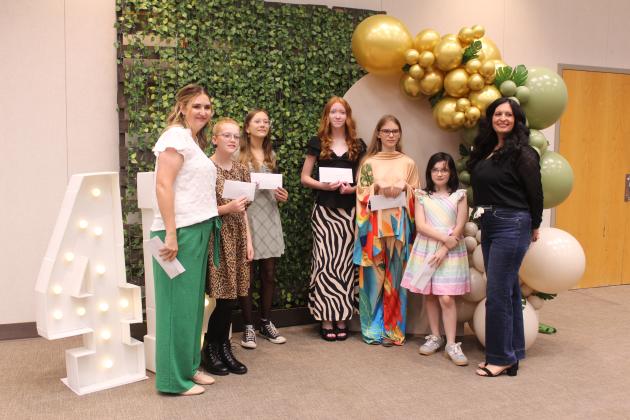 Bethel 4-H Club members and volunteers received awards for projects during the Pottawatomie County 4-H Awards Banquet, held at the Heart of Oklahoma Expo Center on Oct. 27.