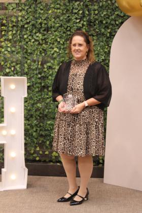 Kristin Maddox received the 2025 Pottawatomie County 4-H Volunteer of the Year Award at the Pottawatomie County 4-H Awards Banquet, held at the Heart of Oklahoma Expo Center on Oct. 27.