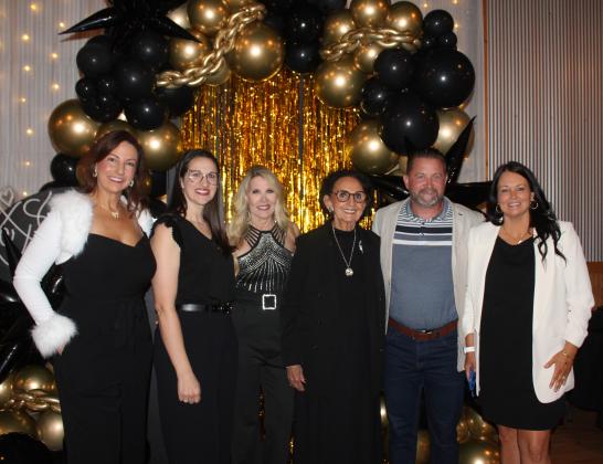 From left, Rachael Melot, Lacey Holt, Melissa Dennis, Linda Capps, Mike Affentranger and Ashley Fichtner were among the top 10 winners of the Pottawatomie Power Poll who were recognized at the Pottawatomie Power Gala on Oct. 24 at Crossing Hearts Ranch near Tecumseh. Not shown are Randy Gilbert, Daniel Matthews, Tina Hanna and Casey Bell. There was a tie for 10th place between Holt and Affentranger, and Dennis took the top spot. The poll is taken every five years.