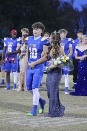 At the Bethel High School Fall Homecoming on Oct. 31, Lilly Jordan was crowned Queen, and she was escorted by Luke Quinter.