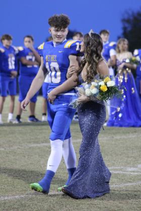 At the Bethel High School Fall Homecoming on Oct. 31, Lilly Jordan was crowned Queen, and she was escorted by Luke Quinter.