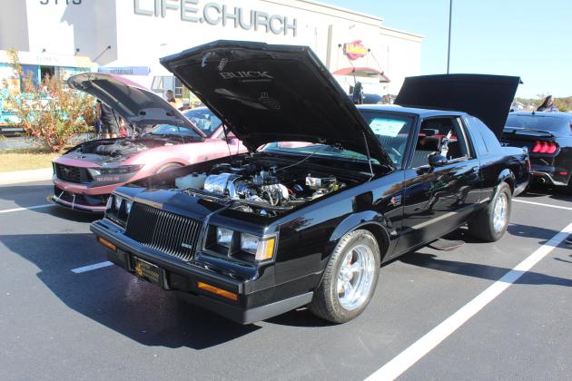 A 1987 Buick Grand National, owned by Steve Bishop of Prague, was one of 66 entries in the First Annual Driven for Justice Car Show, held at Life. Church on Nov. 8. It was the winner of the 1980s class.