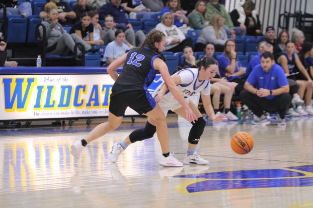 Bethel's Ava Gascon steals the ball during the home game on Dec. 5.