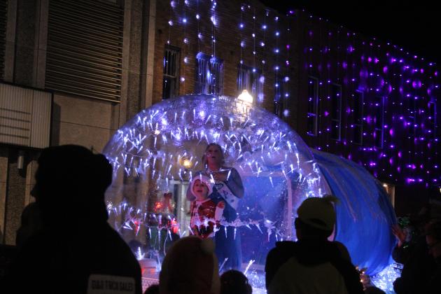 The theme for this year's Shawnee Parade of Lights was Snow Globes on Dec. 12. According to State Representative Dell Kerbs, with Safe Events for Families, there were 117 entries in the two-hour parade.