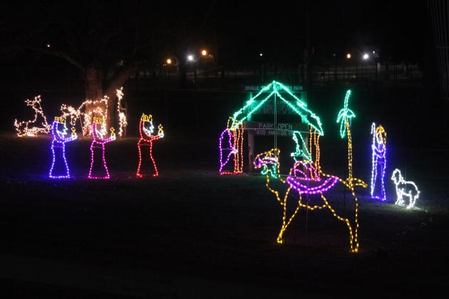 The nativity scene at Slick Humphrey Park in Tecumseh was "donated by Ms. Praytor shortly after 2011," according to Tecumseh City Clerk Cathy Condit.