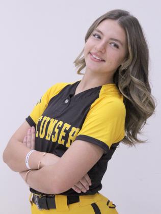 Tegan Wiggins is the one freshman on the Tecumseh High School Slow Pitch Team this year. The Lady Savages will have their first home game against Seminole on March 9. Photos by Natasha Dunagan, Countywide &amp; Sun