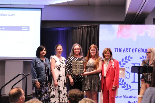 Teacher grants are presented.