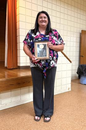 Jennifer Lewis, Presidents' Award Principal Drew says, "She always kind of knows what's going on in the background. And I think as educators, we look at the whole child, the whole situation, and she has a real heart for families. She is a graduate of Tecumseh, so she knows the community, and I think that she brings that into her classroom...I asked the kids about you, and here's what they said, 'She's crazy. Her class is awesome.' They too, said 'she loves us.'"