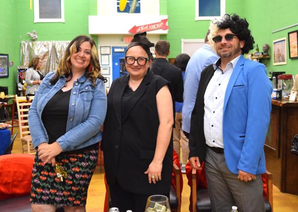 Becky Webb, Sylwia Partyka and Chris Odneal offered up their judging talents at the Second Annual Rags 2 Runway event held on April 25. Odneal was styled by R2R host, Fran Topping. Photo by Savannah Talton.