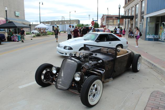 A rat rod with a 1929 Ford Model A chassis belonging to Don Metscher of Tecumseh was among the vehicles at Rides and Rods on June 18.