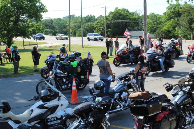 Shawnee VFW Post 1317 welcomed more than 200 veterans on motorcycles and other vehicles with the Run for the Wall on May 16.