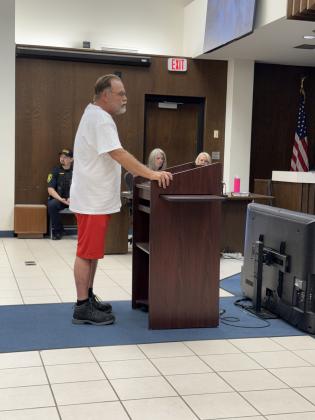 Public Speaker - Joey Ward - Photo by Julie Talton, Countywide &amp; Sun