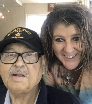 Vietnam Veteran Timothy Lawrence, of Shawnee, is shown with his daughter Teresa Wolfe of Dale.