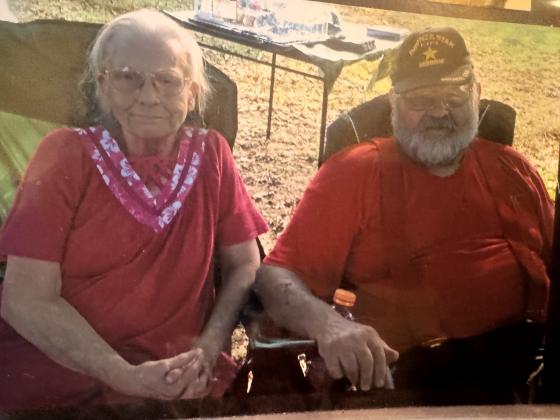 Vietnam Veteran Timothy Lawrence, of Shawnee, is shown with his wife, Connie.